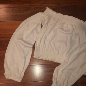 H&M white off the shoulder top